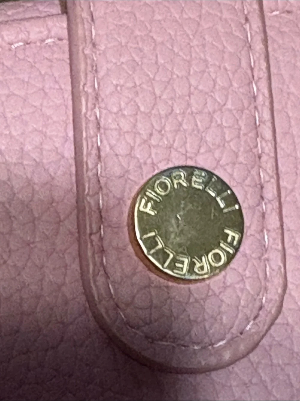 Florelli Pink Leather Wallet with Gold Logo